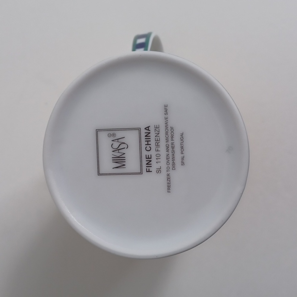 Mikasa Firenze Creamer - Fine China Blue Yellow Green - 8oz - Picture 6 of 7
